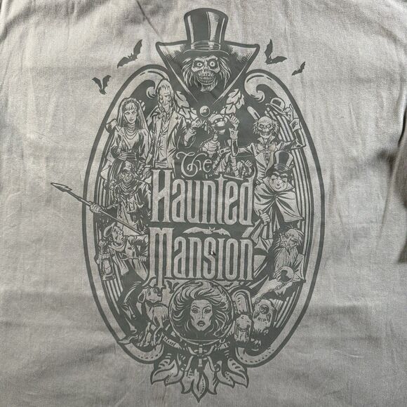 Disney Parks The Haunted Mansion Jacket Men's Large Shacket Button Up 4-Pocket - Picture 13 of 15